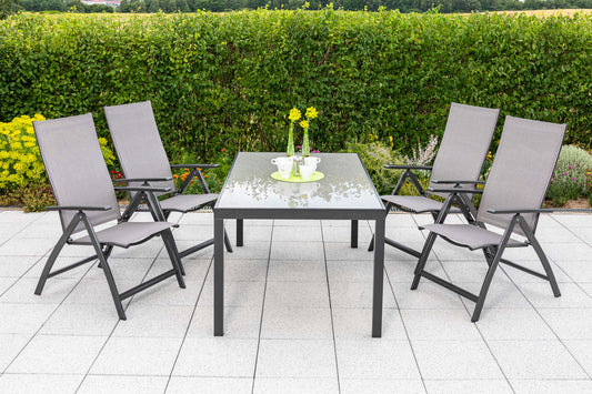 Vicenza Set 5tlg.
Aluminium/Textil