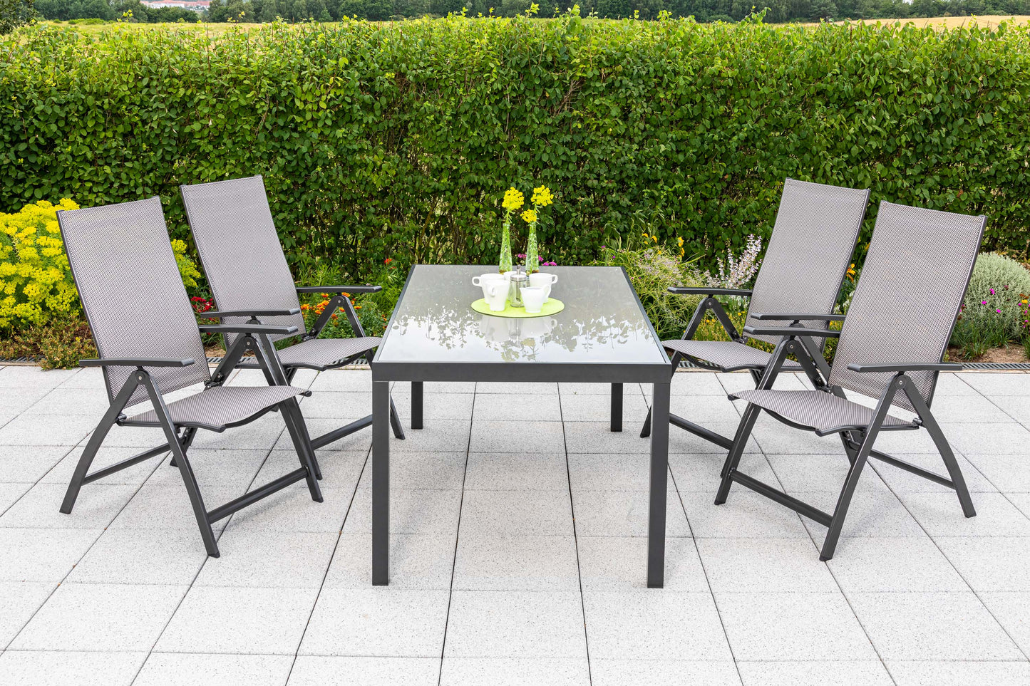 Vicenza Set 5tlg.
Aluminium/Textil