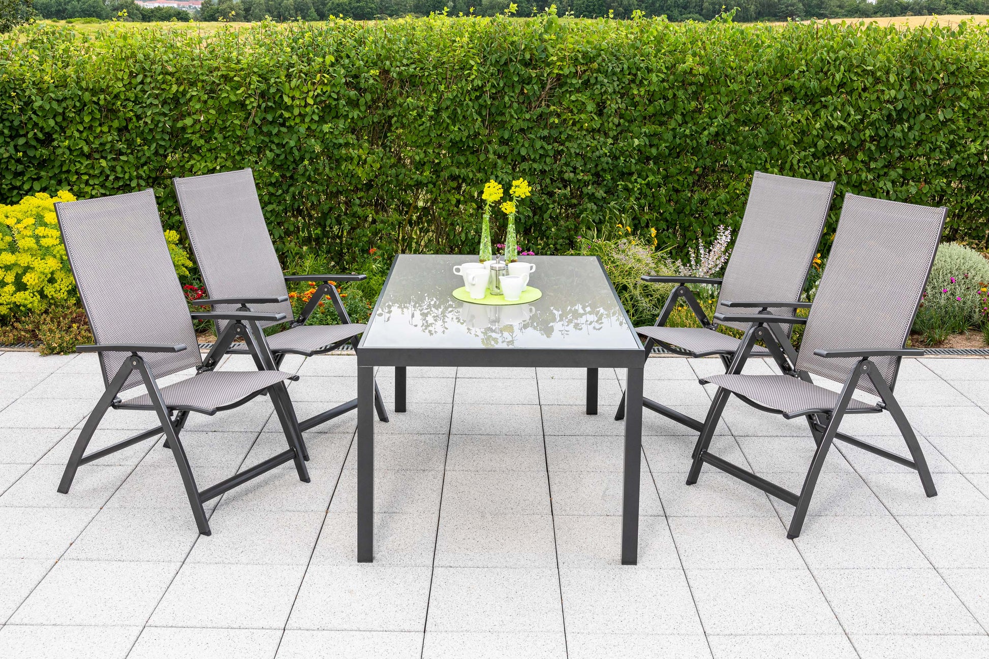 Vicenza Set 5tlg.
Aluminium/Textil