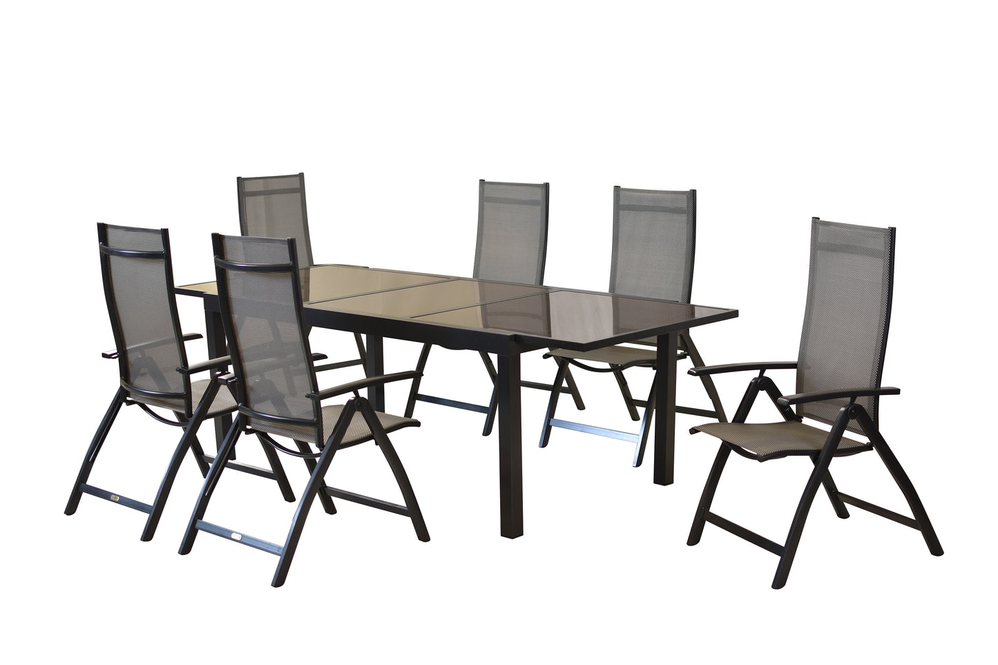 Vicenza Set 7tlg.
Aluminium/Textil
