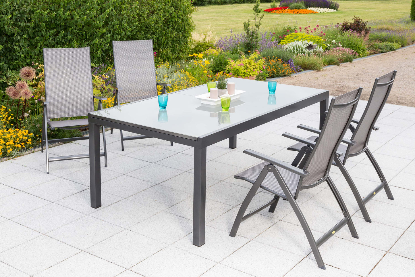 Vicenza Set 5tlg.
Aluminium/Textil