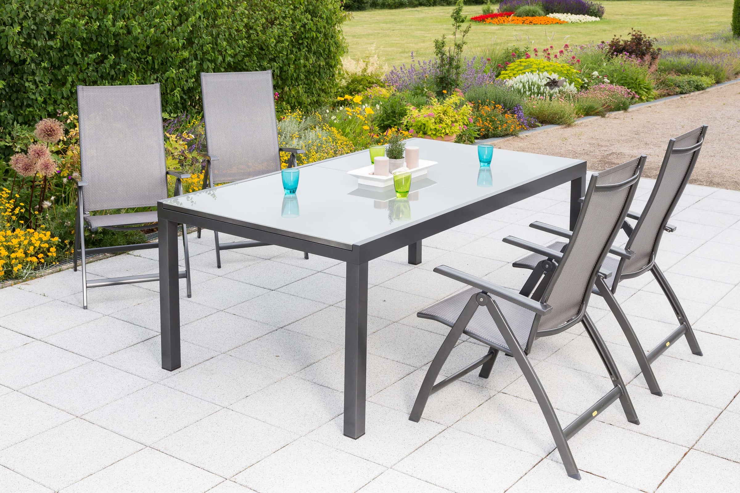 Vicenza Set 5tlg.
Aluminium/Textil