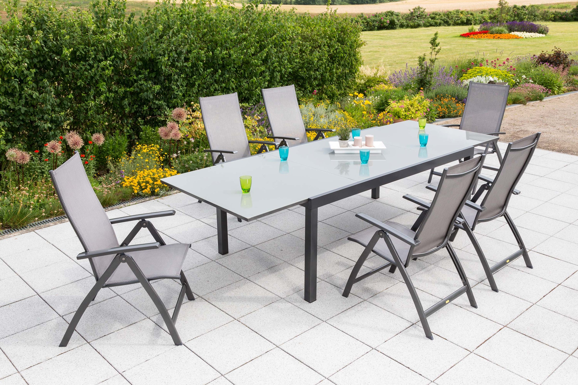 Vicenza Set 7tlg.
Aluminium/Textil