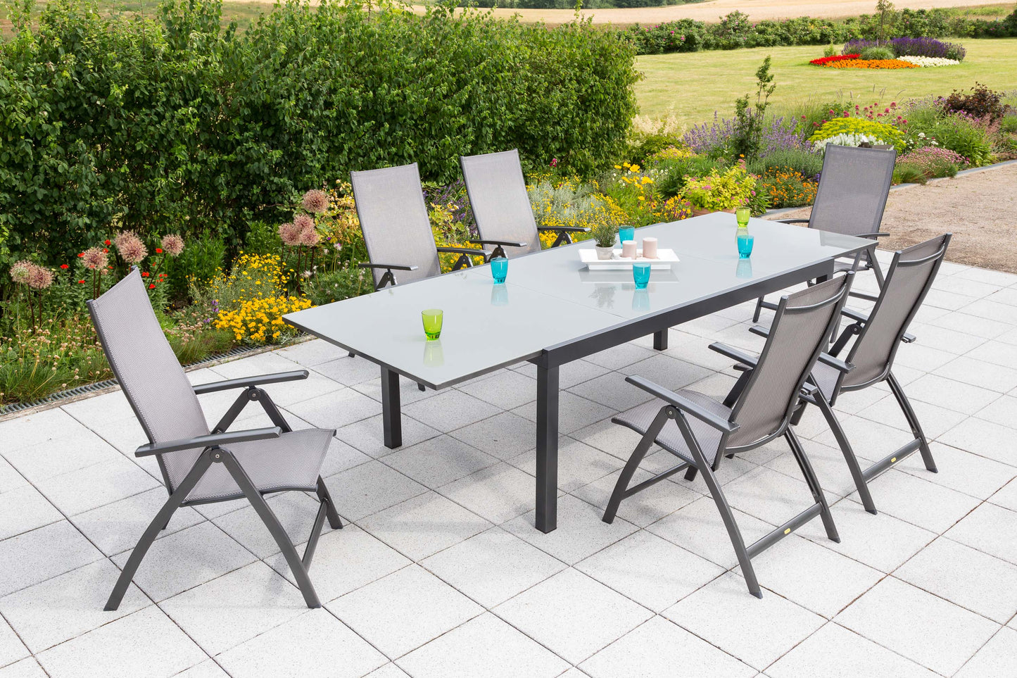 Vicenza Set 7tlg.
Aluminium/Textil