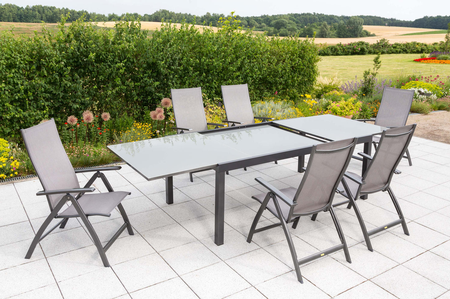 Vicenza Set 7tlg.
Aluminium/Textil