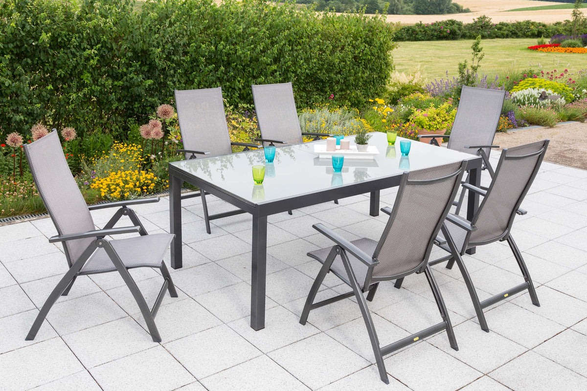 Vicenza Set 7tlg.
Aluminium/Textil