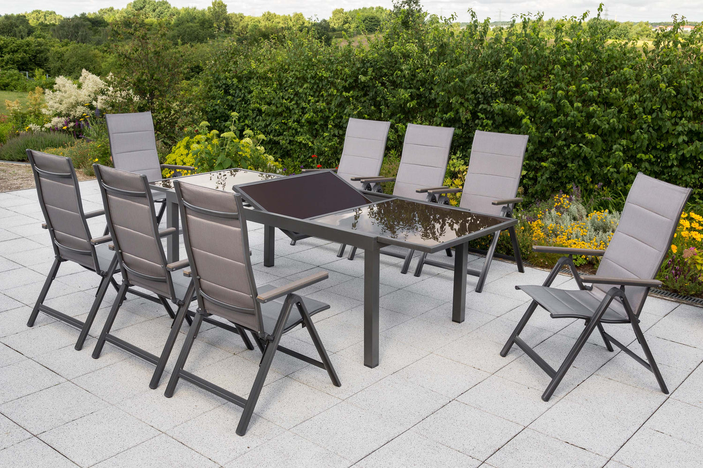 Trivero Set 9tlg.
Aluminium/Textil