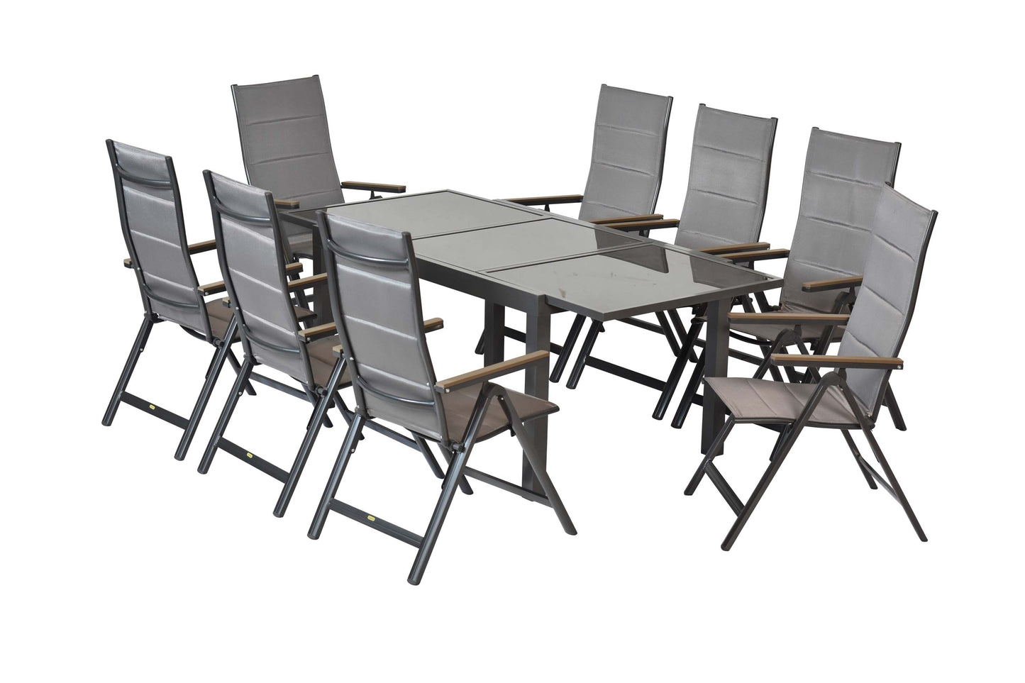 Trivero Set 9tlg.
Aluminium/Textil