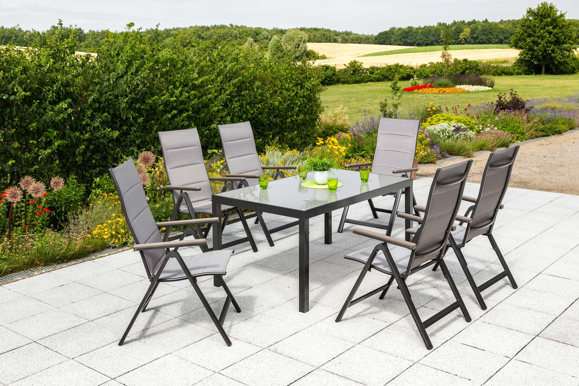 Trivero Set 7tlg.
Aluminium/Textil