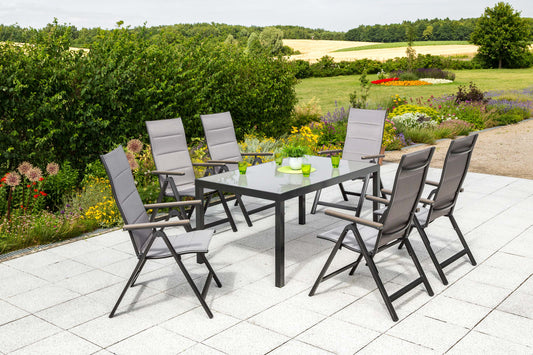 Trivero Set 7tlg.
Aluminium/Textil