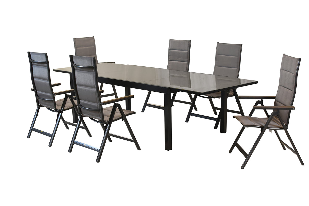 Trivero Set 7tlg.
Aluminium/Textil