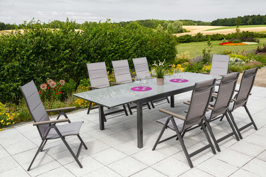 Trivero Set 9tlg.
Aluminium/Textil