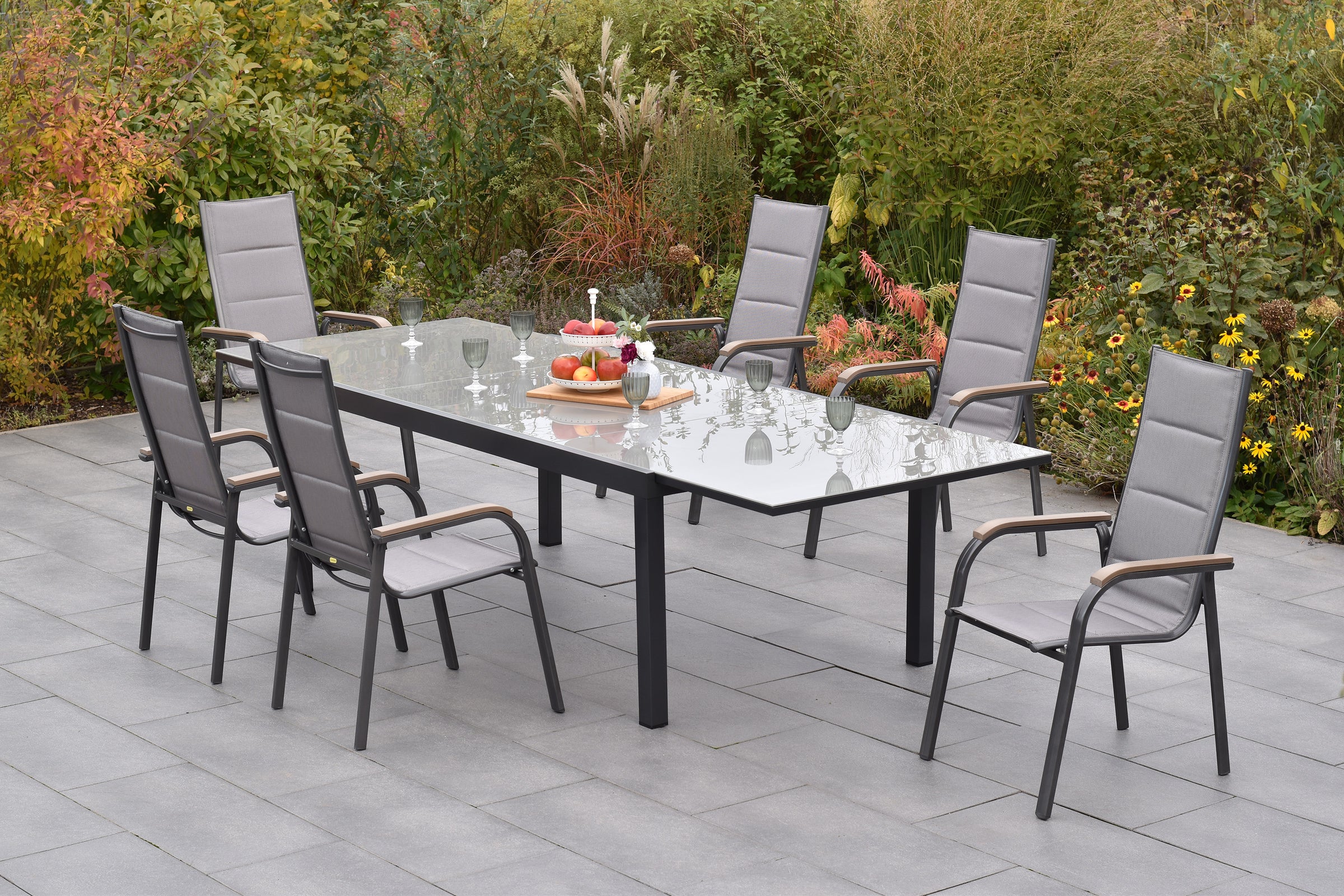 Triviero Set 7tlg.
Aluminium/Textil