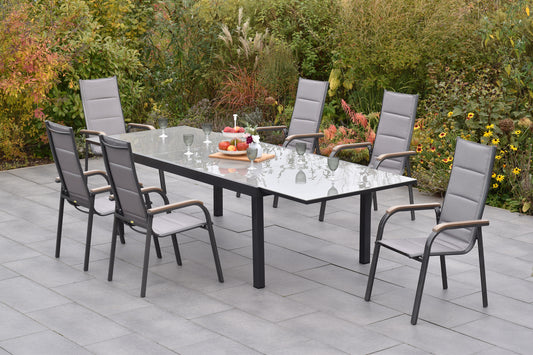 Triviero Set 7tlg.
Aluminium/Textil