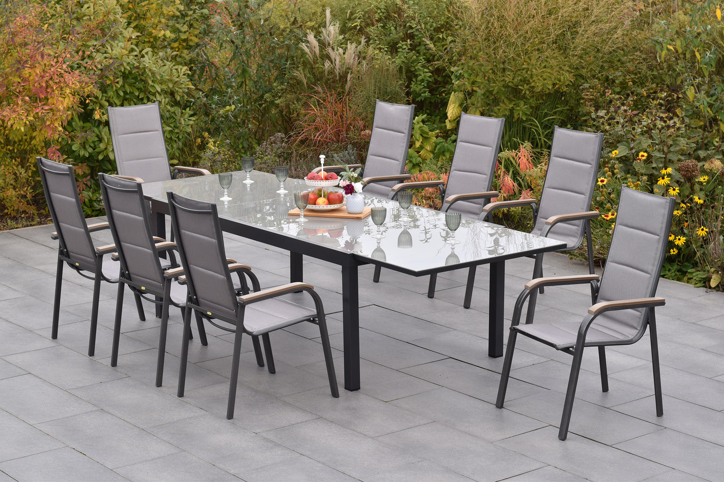 Triviero Set 9tlg.
Aluminium/Textil