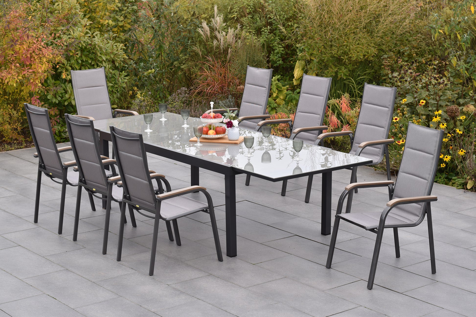 Triviero Set 9tlg.
Aluminium/Textil