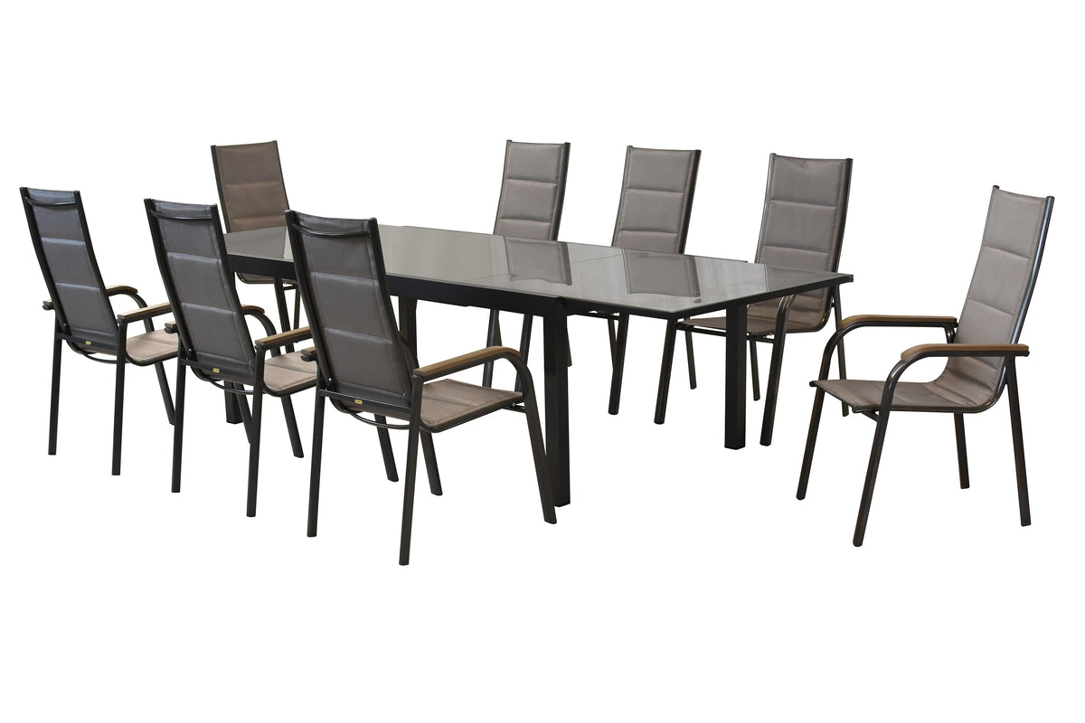 Triviero Set 9tlg.
Aluminium/Textil