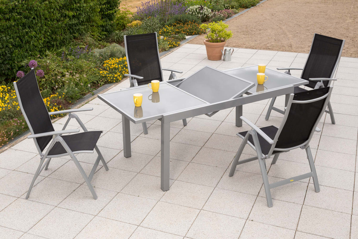 Carrara Set 5tlg. 
Aluminium/Textil