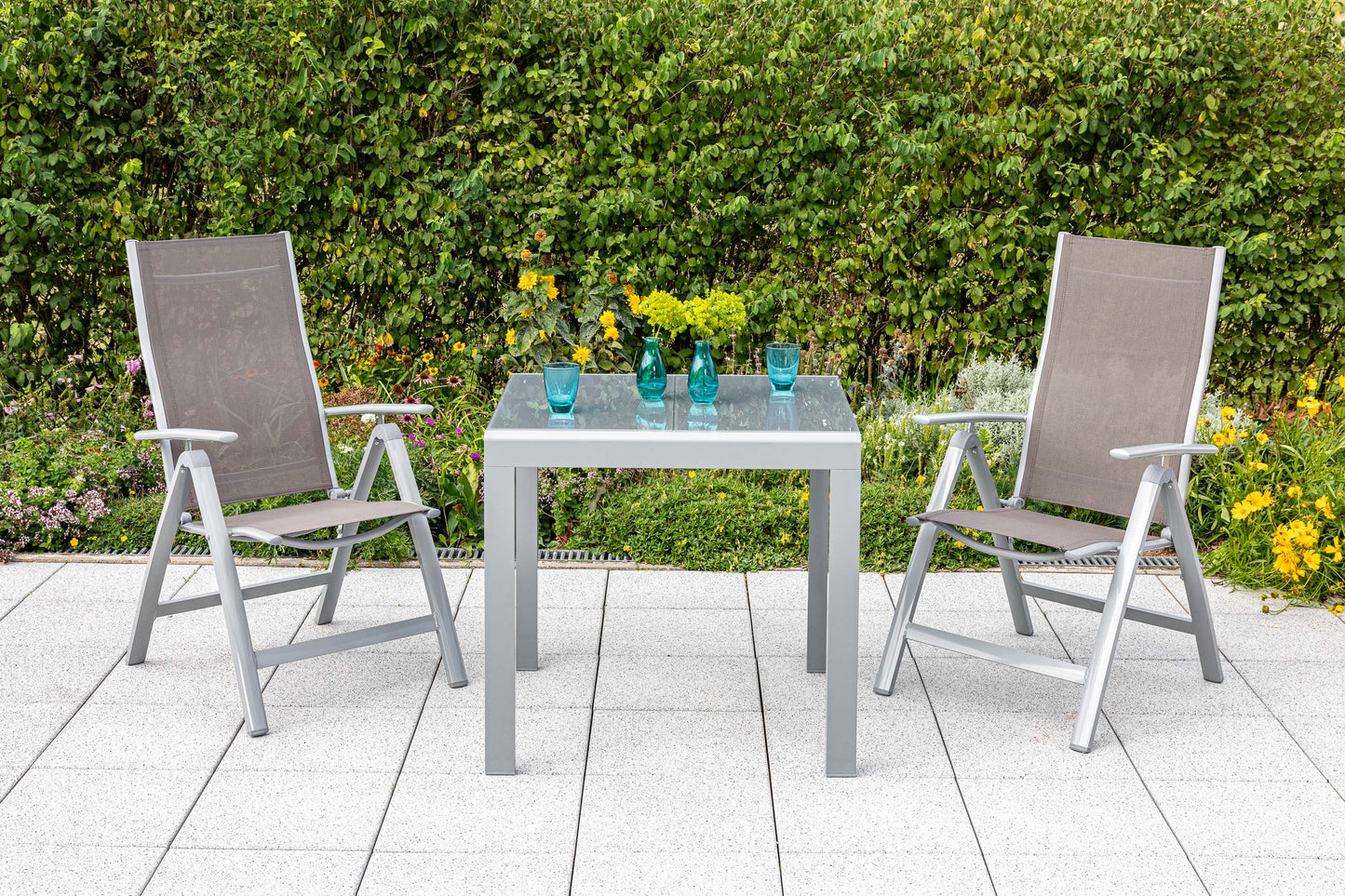 Carrara Set 3tlg. 
Aluminium/Textil