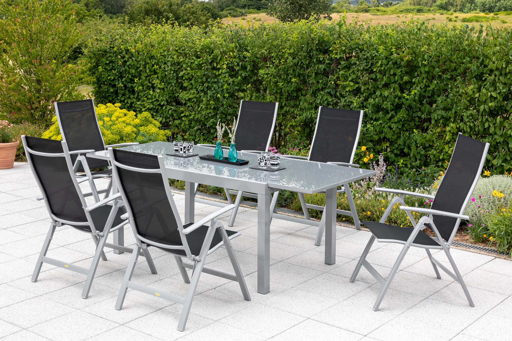 Carrara Set 7tlg. 
Aluminium/Textil