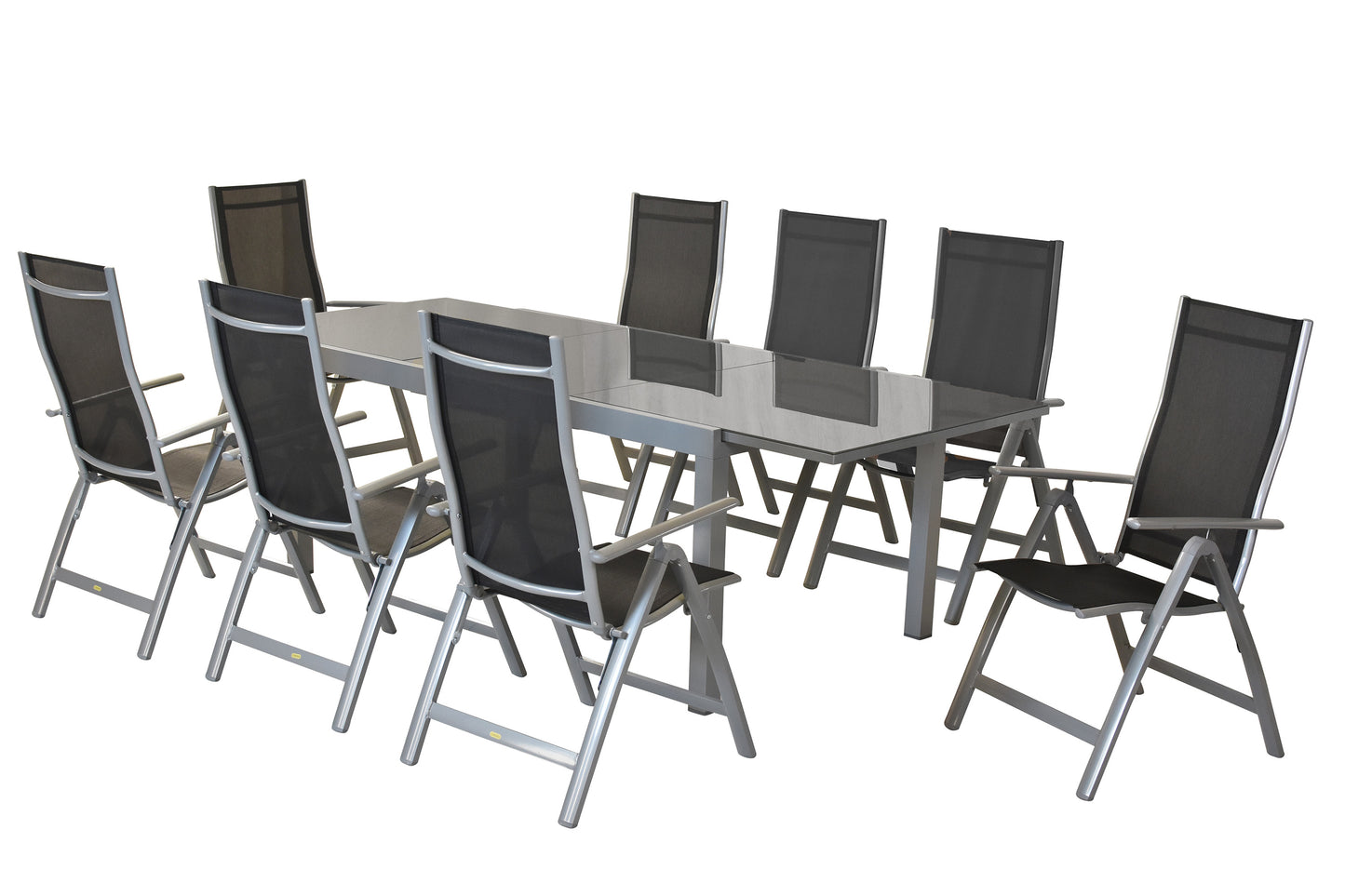 Carrara Set 9tlg. 
Aluminium/Textil