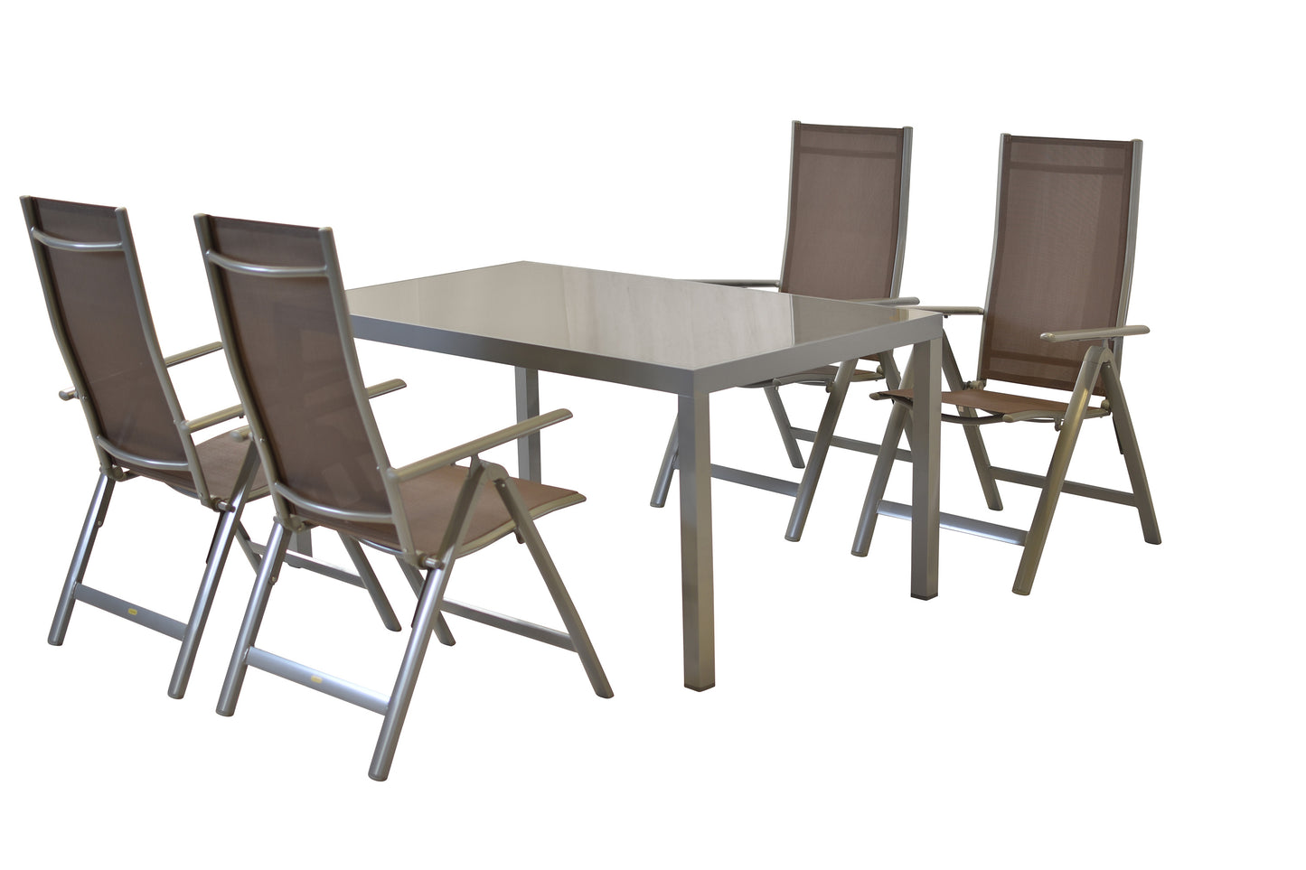 Carrara Set 4tlg. 
Aluminium/Textil