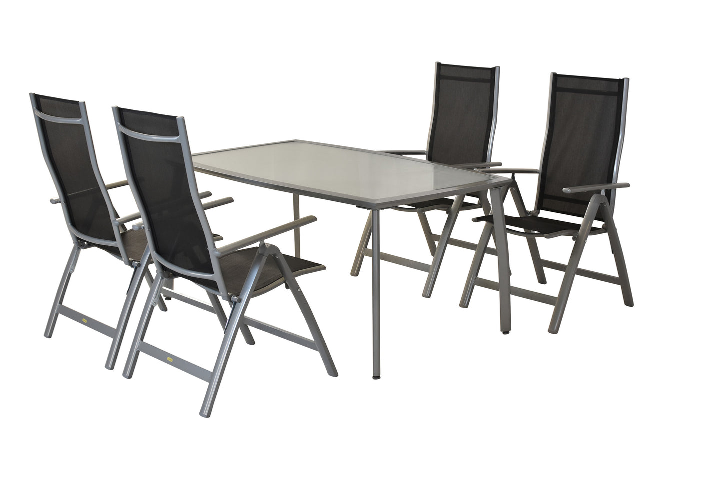 Carrara Set 4tlg. 
Aluminium/Textil
