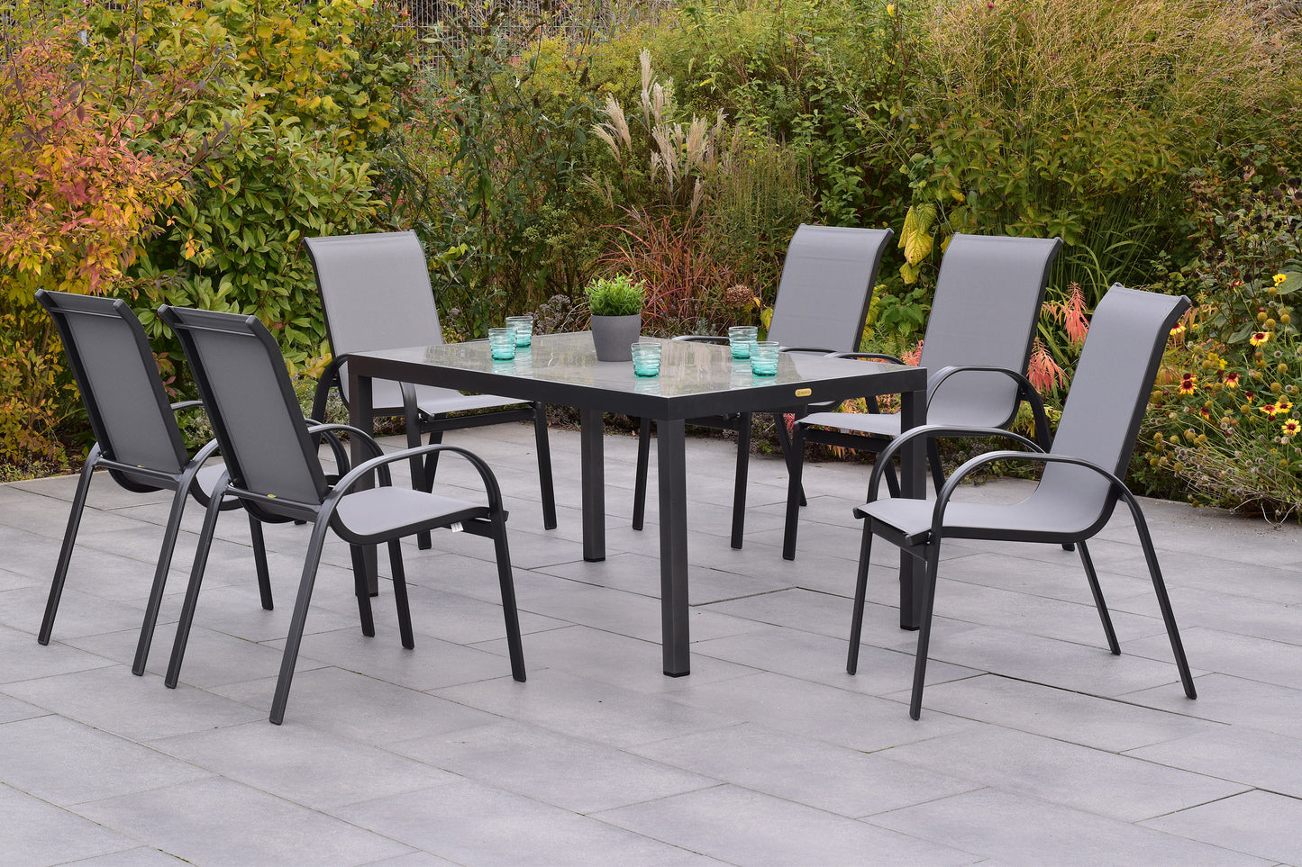 Amalfi Set 7tlg.
Aluminium/Textil