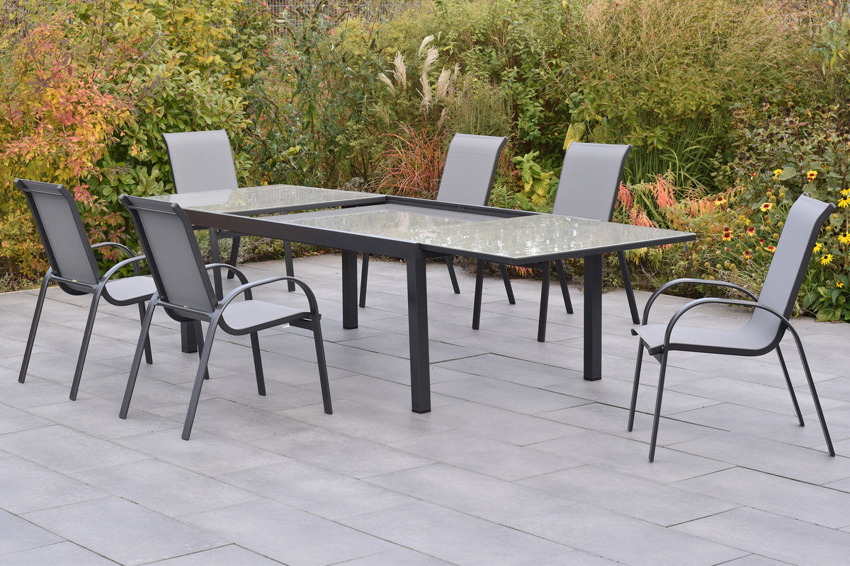 Amalfi Set 7tlg.
Aluminium/Textil