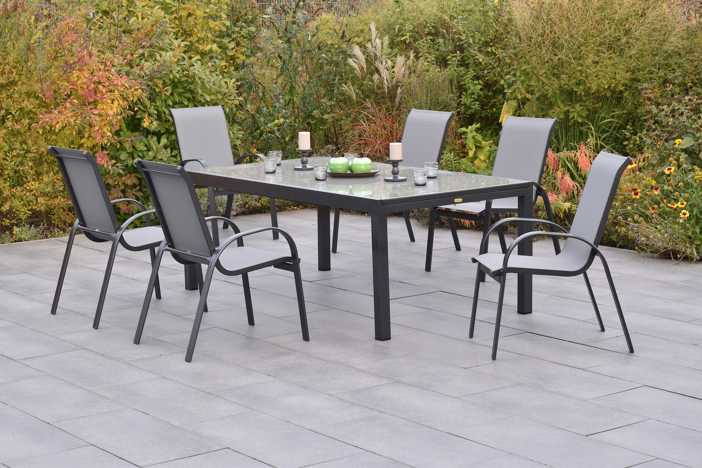 Amalfi Set 7tlg.
Aluminium/Textil