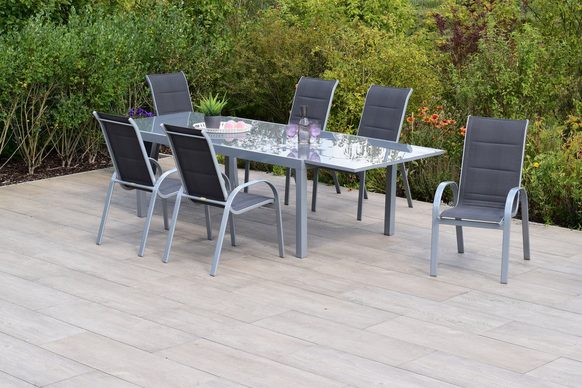 Amaro Set 7tlg., anthrazit
Aluminium/Textil