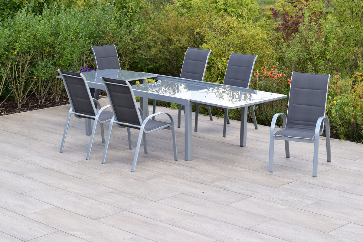 Amaro Set 7tlg., anthrazit
Aluminium/Textil