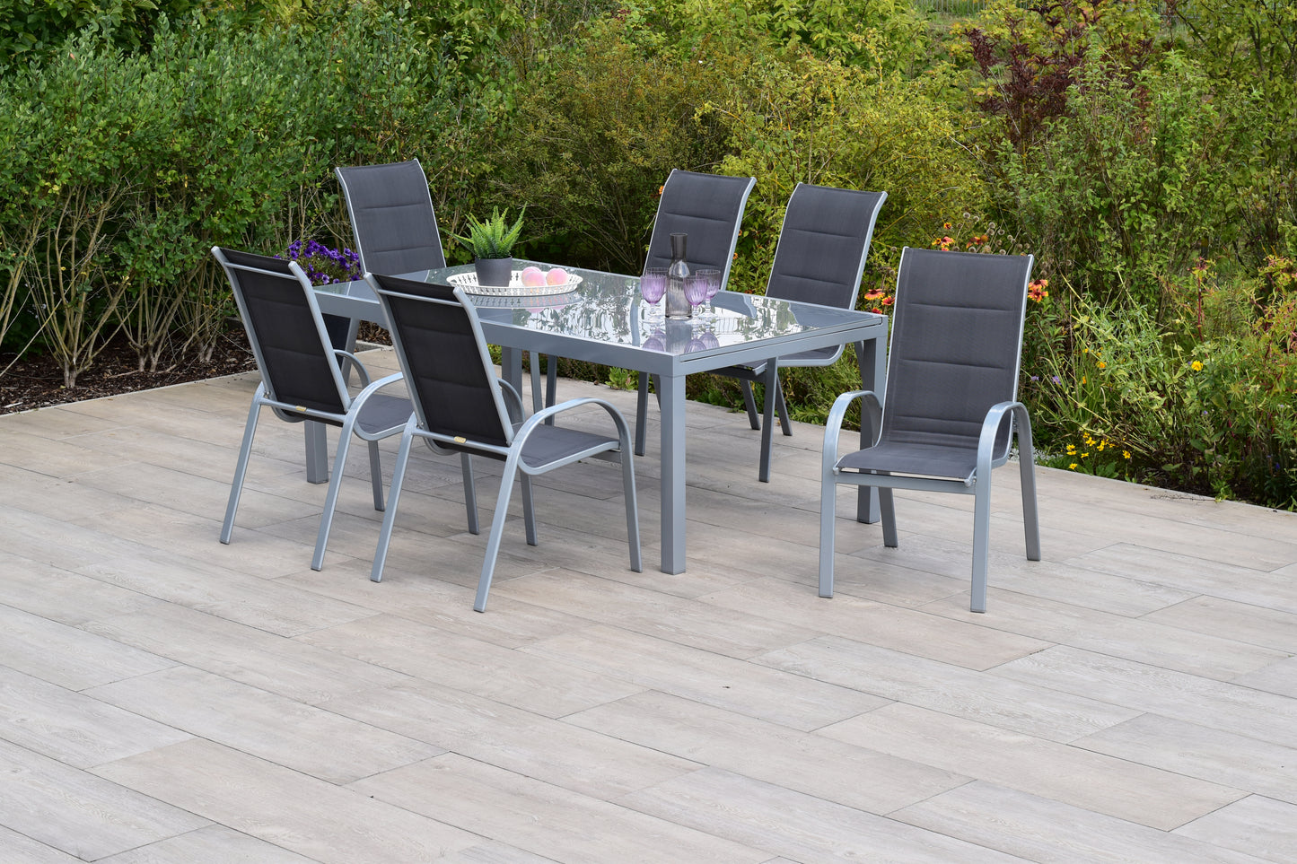 Amaro Set 7tlg., anthrazit
Aluminium/Textil