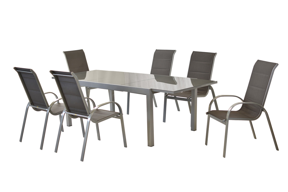Amaro Set 7tlg., anthrazit
Aluminium/Textil