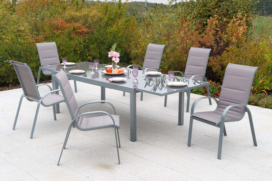 Amaro Set 7tlg diamantbraun
Aluminium/Textil