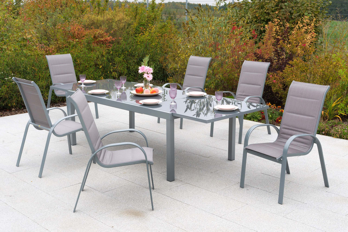 Amaro Set 7tlg diamantbraun
Aluminium/Textil