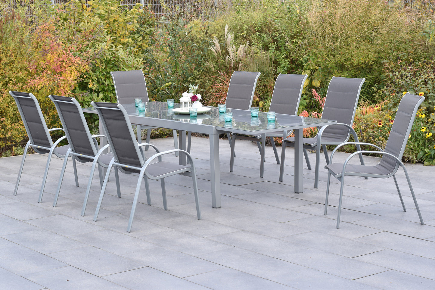 Amaro Set 9tlg., anthrazit
Aluminium/Textil
