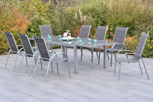 Amaro Set 9tlg., anthrazit
Aluminium/Textil