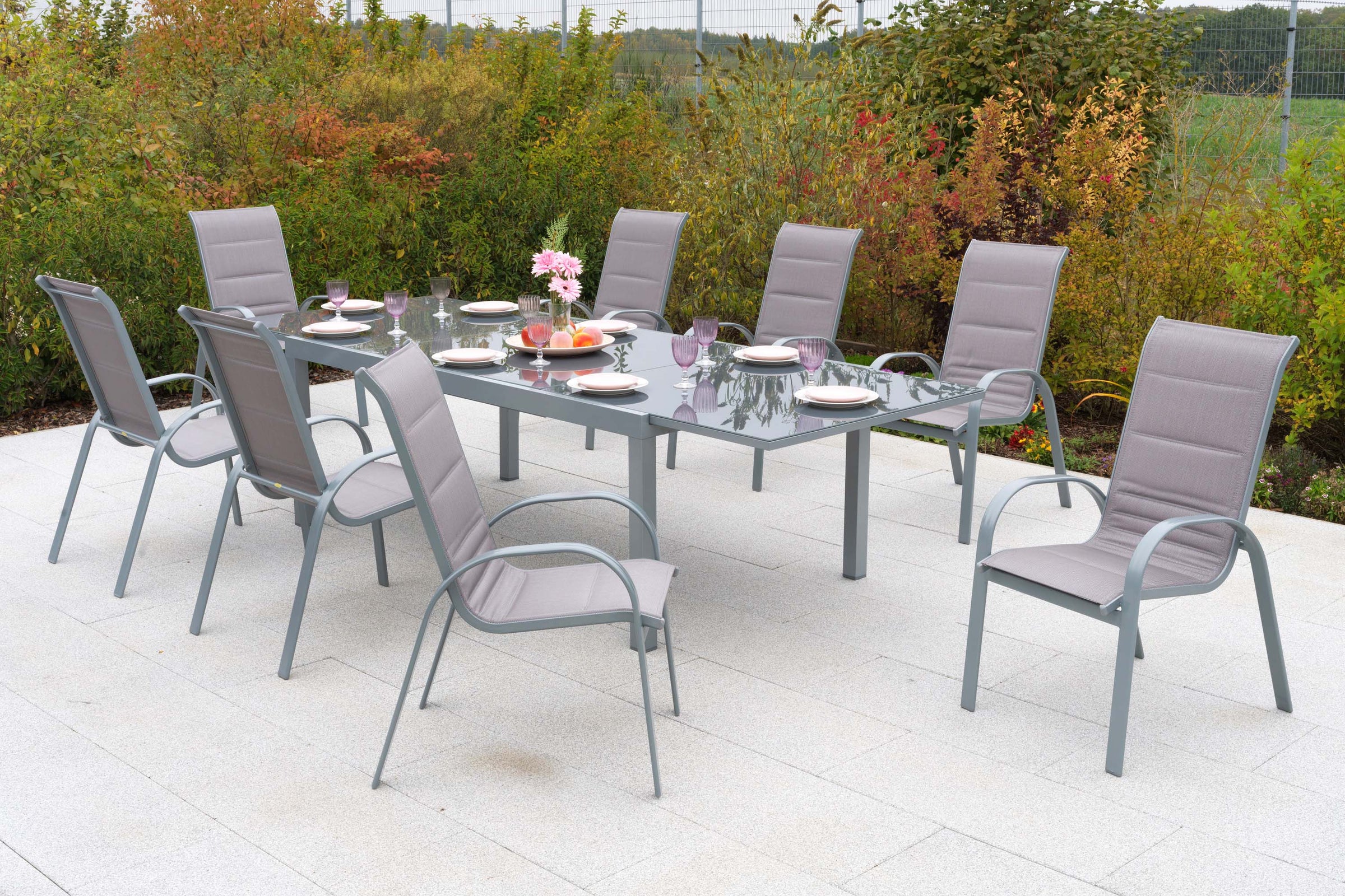 Amaro Set 9tlg., diamantbraun
Aluminium/Textil