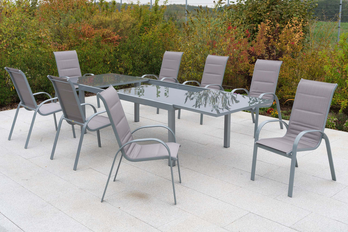 Amaro Set 9tlg., diamantbraun
Aluminium/Textil