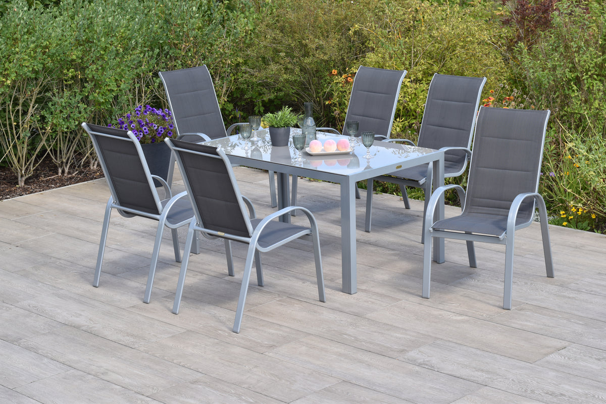 Amaro Set 7tlg., anthrazit
Aluminium/Textil