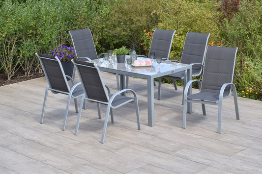 Amaro Set 7tlg., anthrazit
Aluminium/Textil