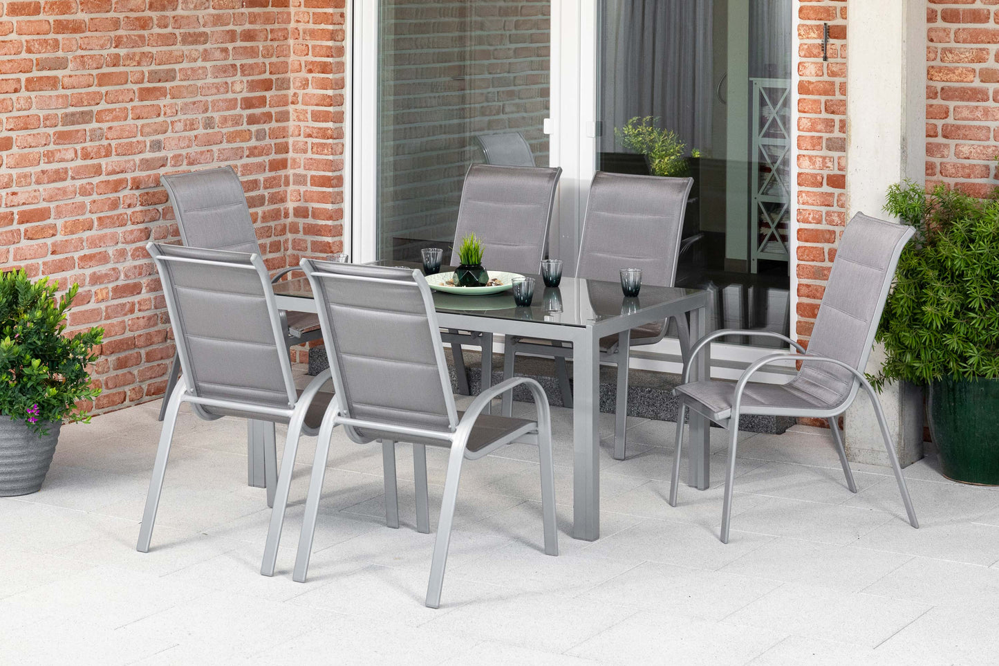 Amaro Set 7 tlg., diamantbraun
Aluminium/Textil
