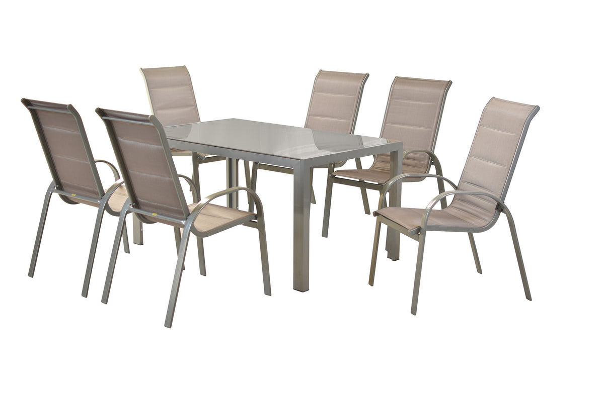 Amaro Set 7 tlg., diamantbraun
Aluminium/Textil