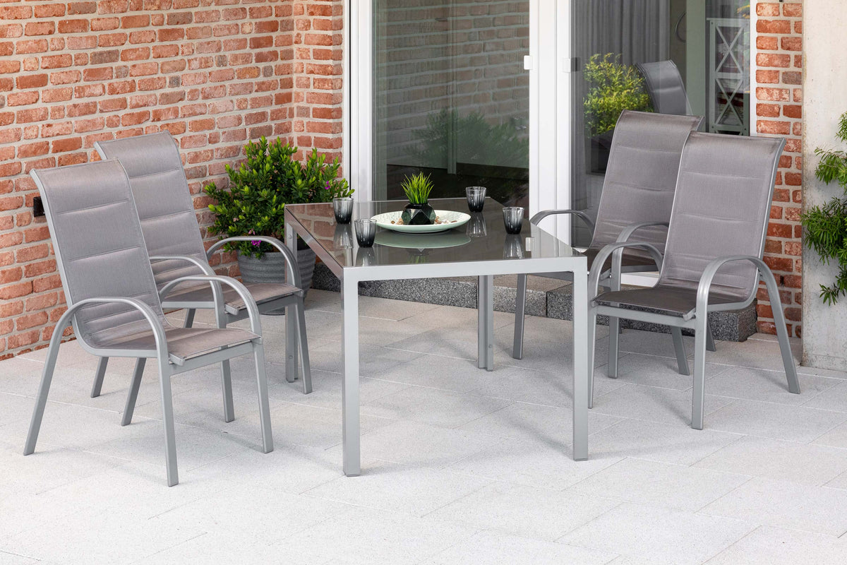 Amaro Set 5tlg., diamantbraun
Aluminium/Textil