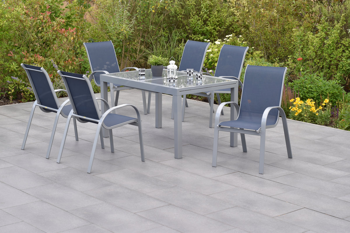 Amalfi Set 7tlg.
Alu/Textil