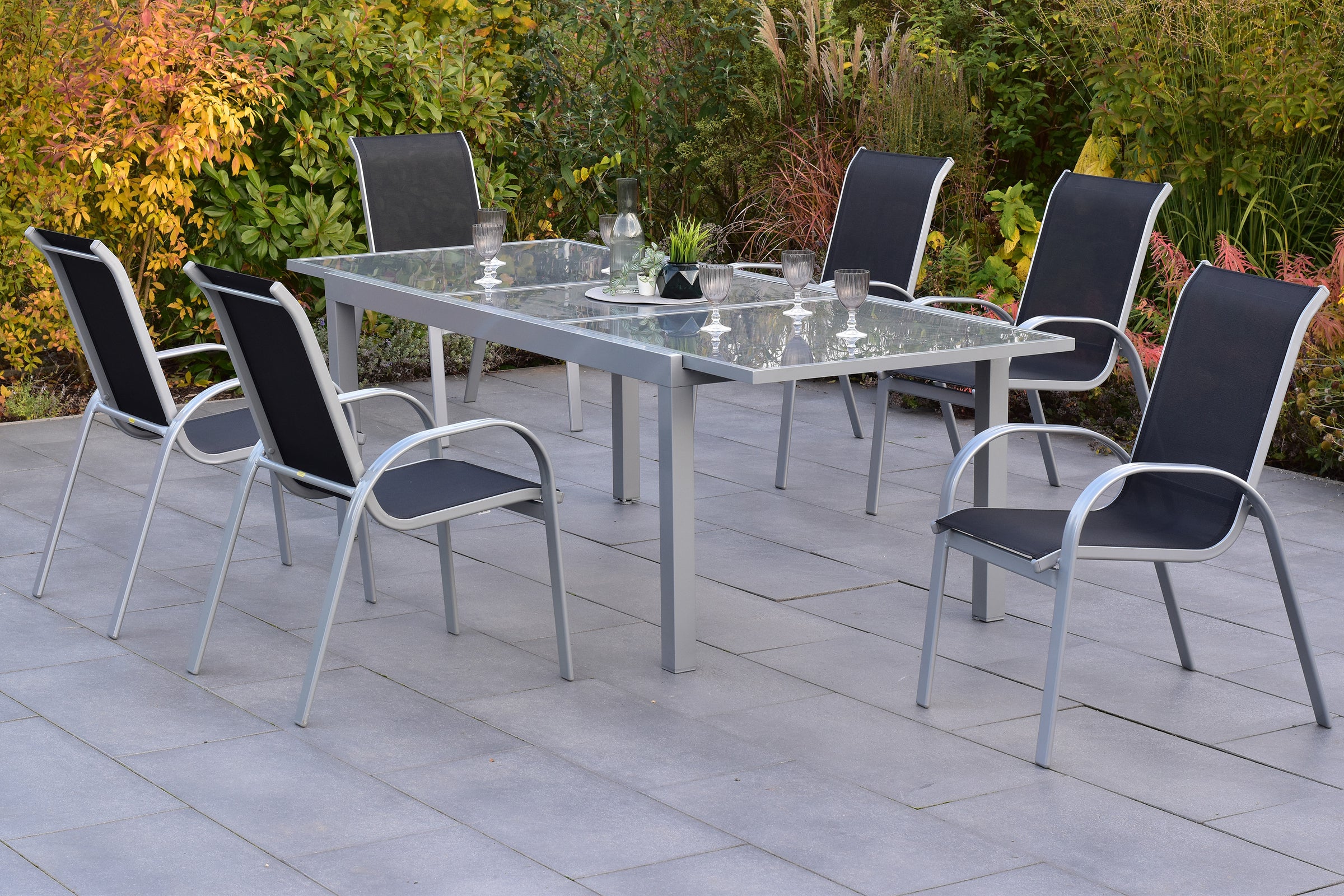 Amalfi Set 7tlg.
Alu/Textil