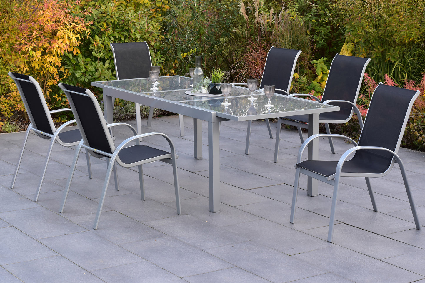 Amalfi Set 7tlg.
Alu/Textil