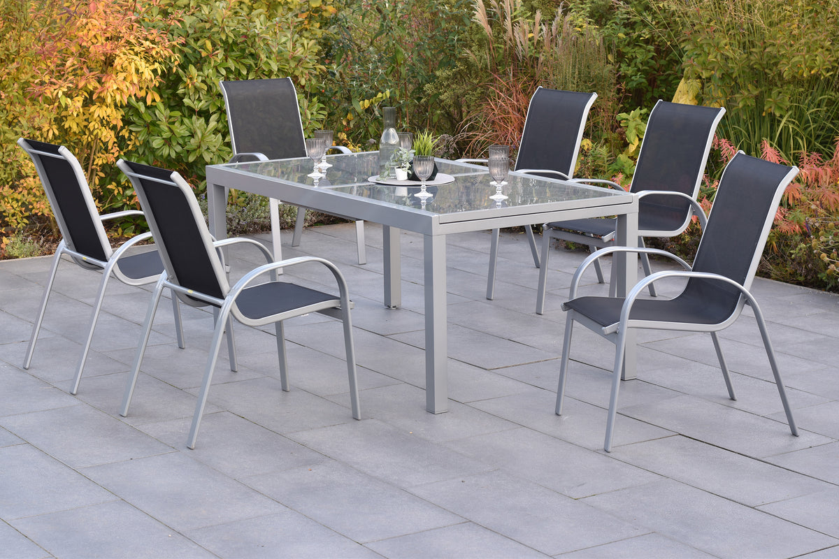 Amalfi Set 7tlg.
Alu/Textil