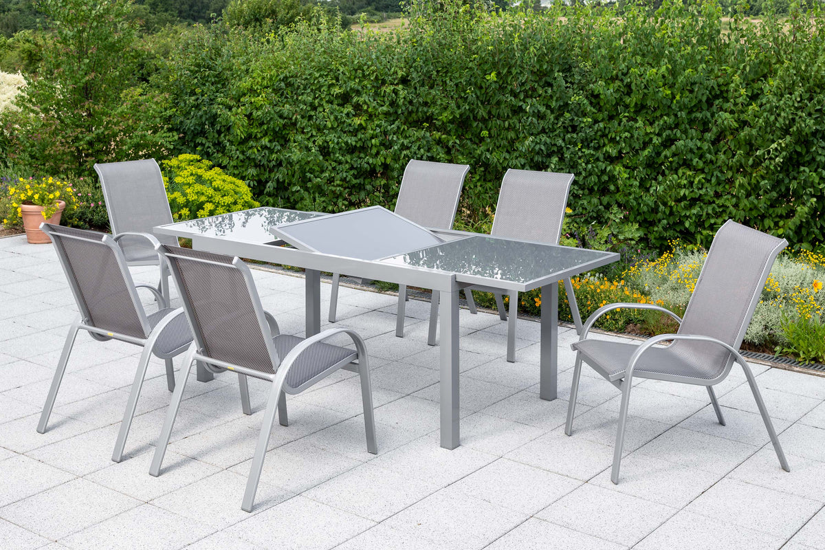 Amalfi Set 7tlg.
Alu/Textil